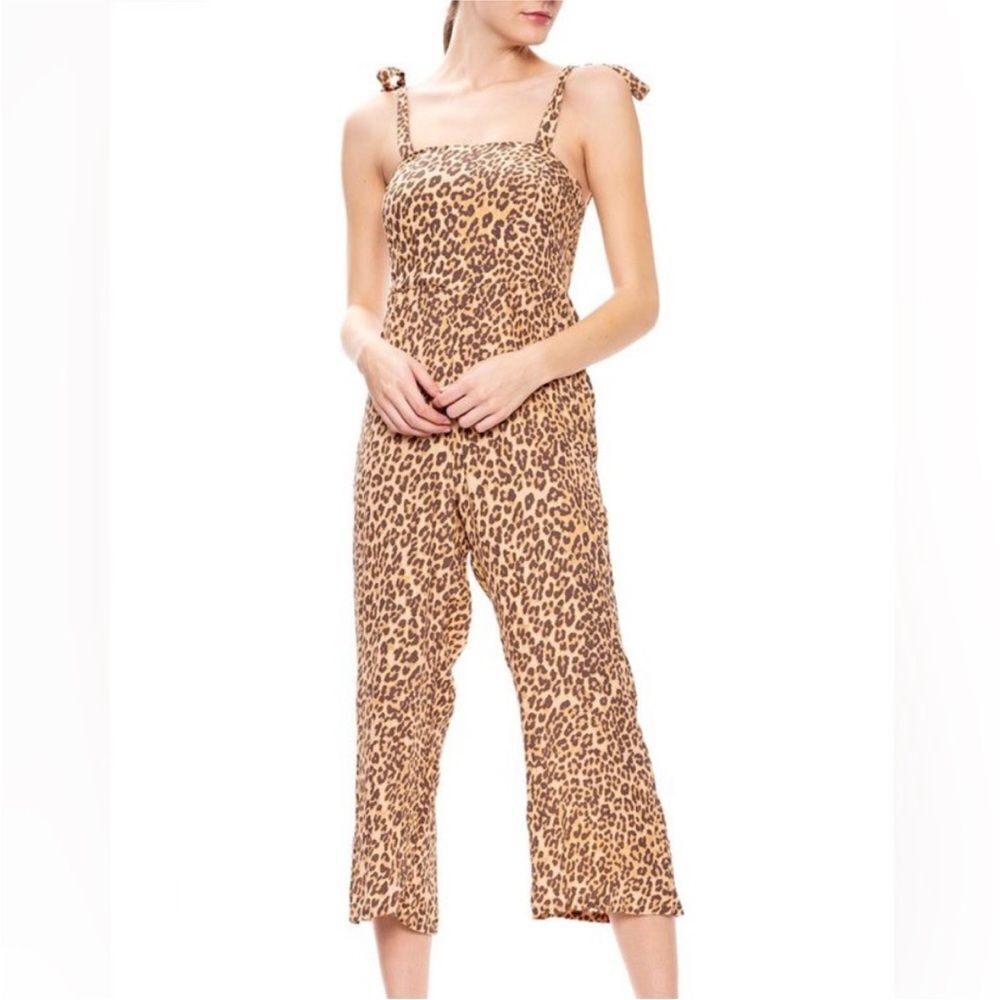 FAITHFULL THE BRAND | REVOLVE Elsa Animal Print Leopard Jumpsuit Women’s Size 2